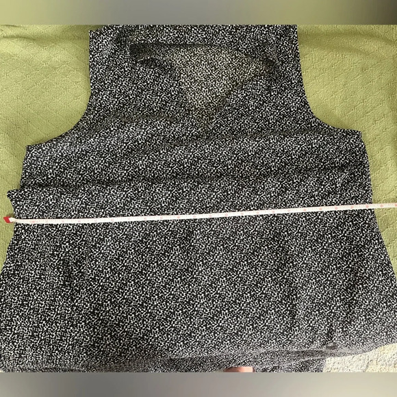 ANNE KLEIN, XL Drawstring Waist, Black and White Dress - Picture 8 of 9